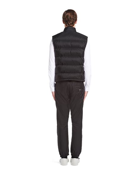 prada sleeveless puffer jacket.